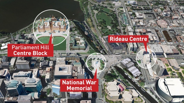 Ottawa Shooting Locations-before they scrubbed the story.