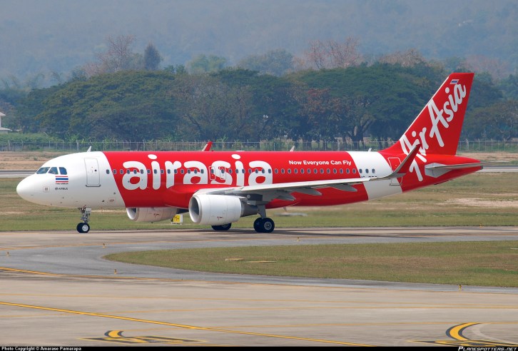 An Air Asia Air Bus 320.