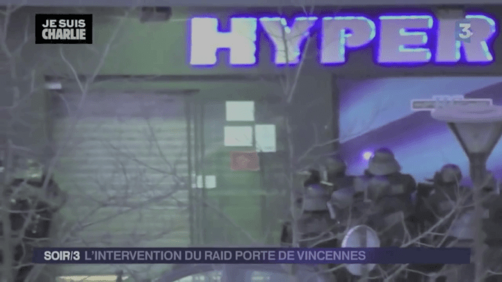 Shot is heard whilst the metal door is closed. 