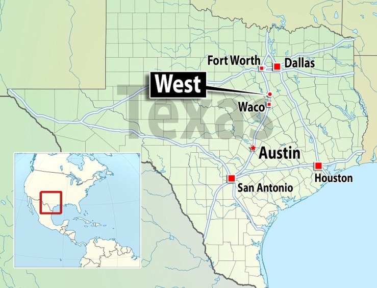 West Texas, twenty miles from Waco, two days shy of 20 years after the massacre at the Branch Davidian complex.An odd coincidence. 