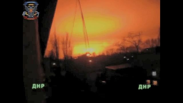 Strange Footage of Donetsk Blast, February 8th, 2015.