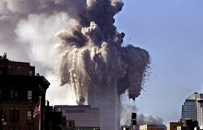 The North Tower Demolition, September 11th, 2001.