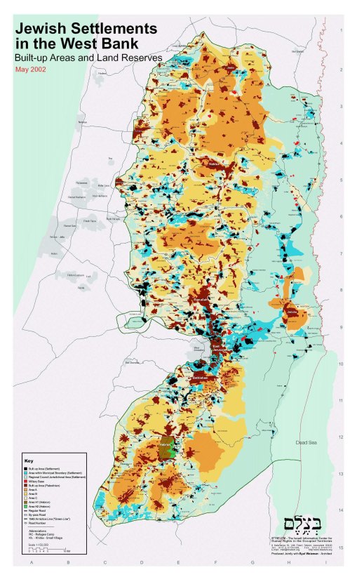 Ecery settlement, marked with a red dot on this map, represents a criminal act.