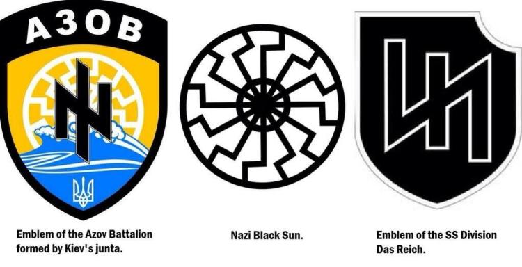 The Azov badge has several Nazi inspired (and dark occultist imspired) elements.