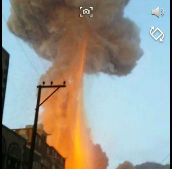 One of the many small scale nuclear attacks on Yemen over the padt 18 months. 
