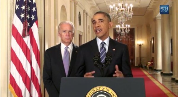 Obama and iden announce the Nuclear deal with iran, July 14th, 2015.