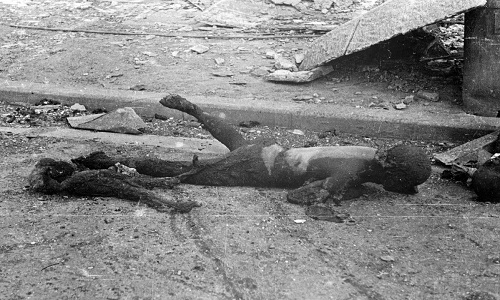 hese were the people Curtis le May thought it was ok to burn alive en masse. Tokyo after Operation Meetinghous, March 1945.
