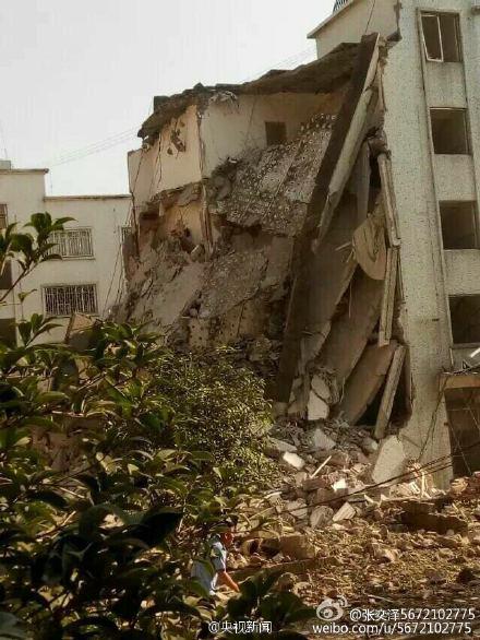 Parcel bomb damage in south west China, September 30th, 2015.