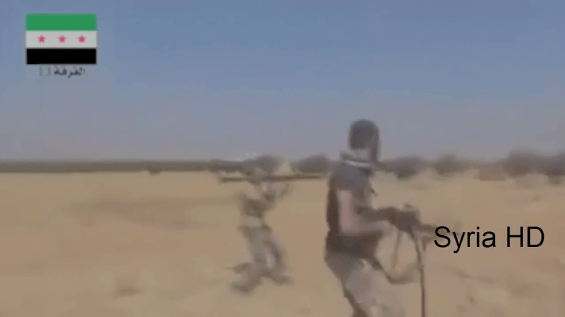 There is a reason soldiers are taught to fight behind cover. Insurgent RPG operator is instantly killed here by sniper fire as he raises his weapon in an open field.