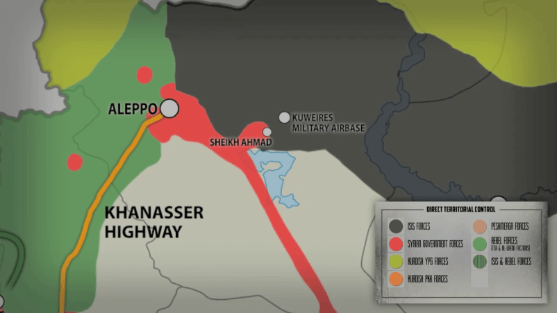 Securing the Khannassar highway remains a key goal of the Syrian Army at this time. 