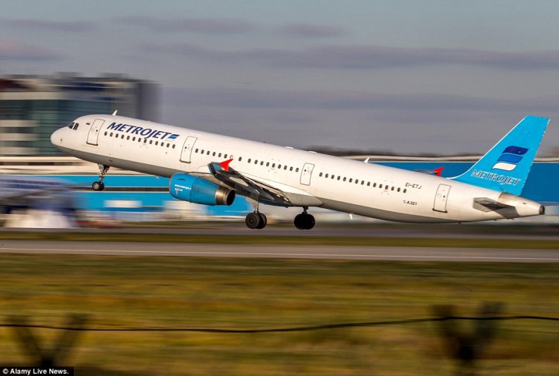 A Metrojet Airbus A321. the same aircraft that was destroyed over the Northern Sinai.
