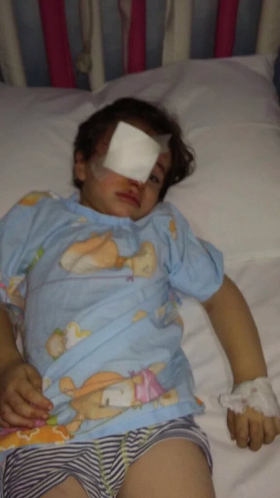This is the newly orphaned boy from the photo above. One of the 