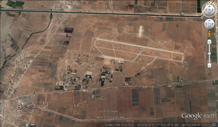 The Kweires Military Airbase from Google Earth.