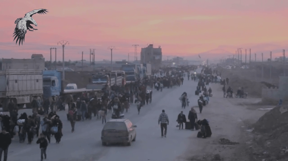 Syrian displaced by the Aleppo fighting gather near the Kilis border crossing to Turkey. They will be used, the only question is how?