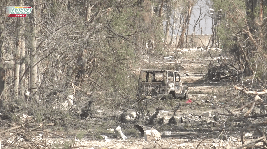 Winter has come early to south west Aleppo. The clashes around the miulitary colleges were so intense that all the trees have lost their foliage. It is like a month long hurricane has gone passed through.