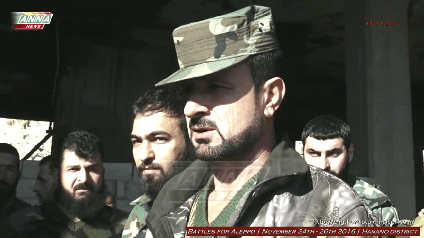 Tiger Force Commander Suheil al Hassan personally reassures civilians freed from the jihadist pocket that they will be taken care of following the liberation of the key Hanano district that led to the collapse of the entire northern sector of the jihadist pocket.