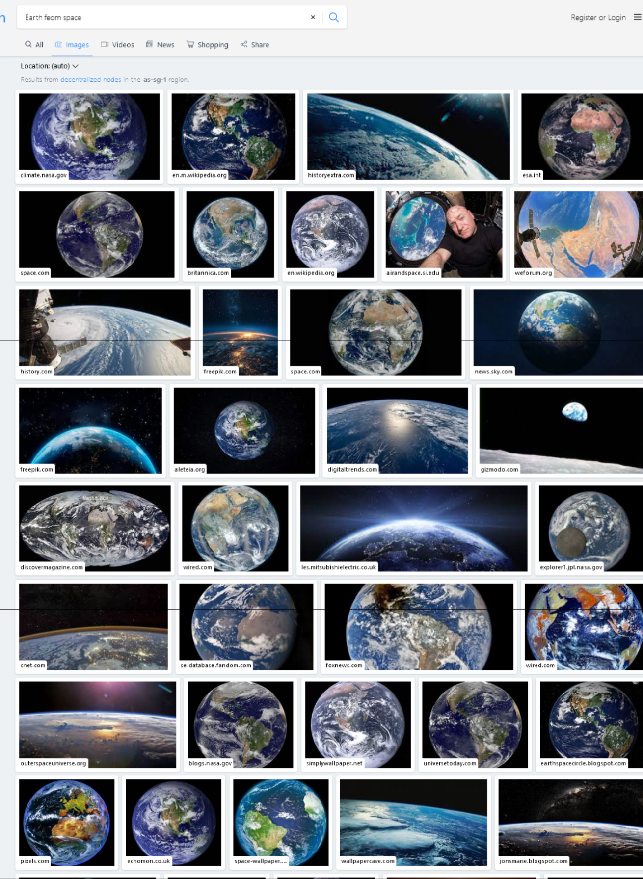 Earth feom space | Crimes of Empire